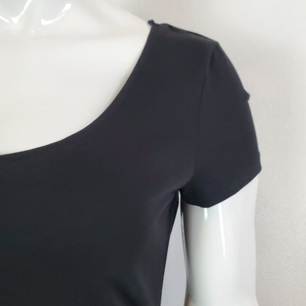 NEW H&M Black Scoopneck Shirtdress - Picture 4 of 6